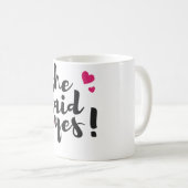 She Said Yes! Engagement Celebration – Romantic  Kaffeetasse (VorderseiteRechts)