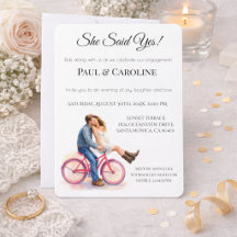 She Said Yes Engagement Party Casual Romantic