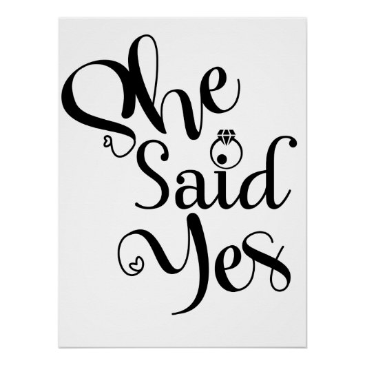 She Said Yes Poster (Vorderseite)