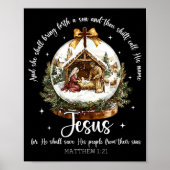 She Shall Bring Forth A Son Jesus Christmas Nativi Poster (Vorne)