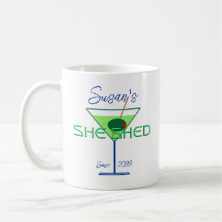 She Shed Frau Man Cave Bar Kaffeetasse