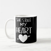 She Stole My Heart Valentines Day Matching Couples Kaffeetasse (Links)