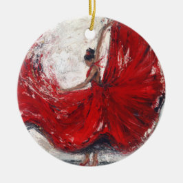"She Twirls" Art Ornament