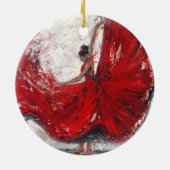 "She Twirls" Art Ornament (Hinten)