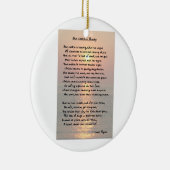 "She Walking in Beauty" Byron Ornament (Rechts)