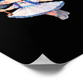 She was beautiful === F.Scott Fitzgerald quote Poster (Ecke)