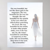 She was beautiful ===  quote poster (Vorne)