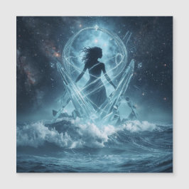 She Who Rises from the Crystal Sea Magnetkarte