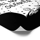 She Who Will Not Be Silenced Feminist Motivational Poster (Ecke)