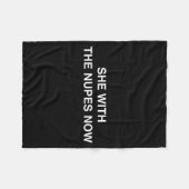 She With The Nupes Now Kappa Funny Gift Novelty Bi Fleecedecke (Vorderseite (Horizontal))