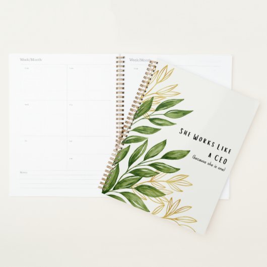 She Works Like A CEO - Daily Planner Planer (Anzeige)