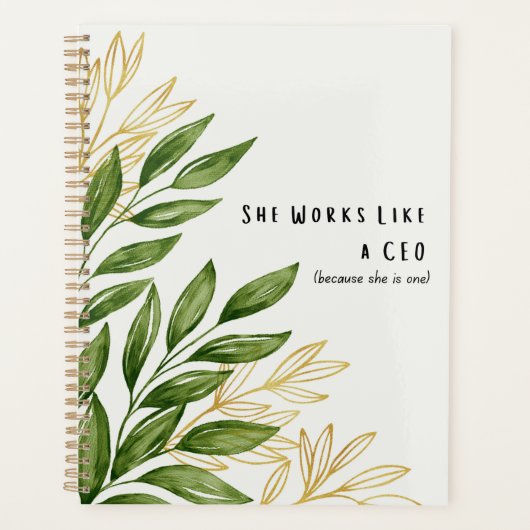 She Works Like A CEO - Daily Planner Planer (Vorderseite)