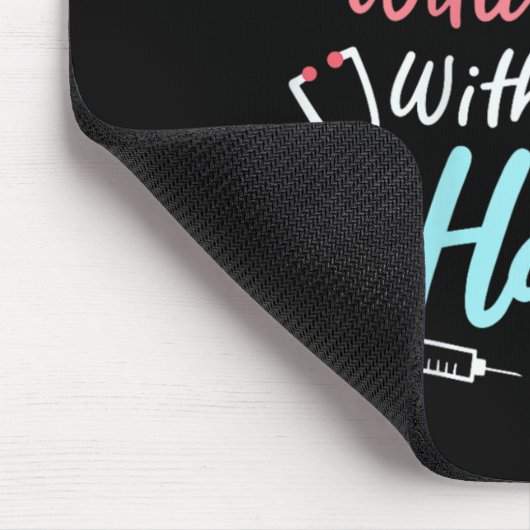 She Works Willingly With Her Hands Proverbs 31 13  Mousepad (Ecke)