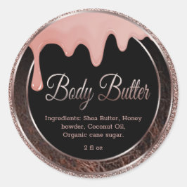Shea Body Butter Klassischer Rundaufkleber Runder Aufkleber