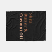 Shea Butter und Kokosöl Schwarze Geschichte Monat Fleecedecke (Vorderseite (Horizontal))