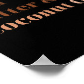 Shea Butter und Kokosöl Schwarze Geschichte Monat Poster (Ecke)