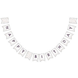 Shea Confetti Watercolor Dots Bunting Flag Wimpelkette