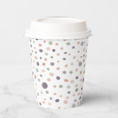 Shea Confetti Watercolor Dots Paper Cup Pappbecher (Links)