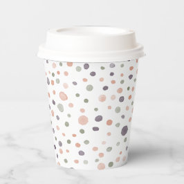 Shea Confetti Watercolor Dots Paper Cup Pappbecher