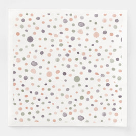Shea Confetti Watercolor Dots Paper Napkin Serviette