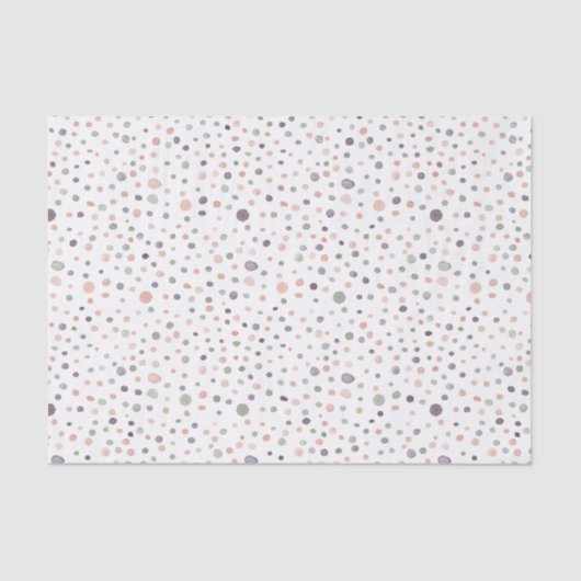 Shea Confetti Watercolor Dots Tissue Paper Seidenpapier (Vorderseite)