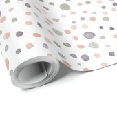 Shea Confetti Watercolor Dots Wrapping Paper Geschenkpapier (Rolleneckpunkt)