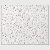 Shea Confetti Watercolor Dots Wrapping Paper Geschenkpapier (Flach)