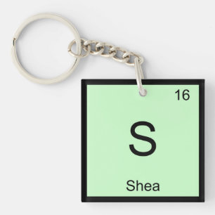 Shea Name Chemie Element Periodensystem Schlüsselanhänger
