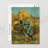Sheaf-Binder (nach Millet), Van Gogh Fine Art Postkarte (Vorne/Hinten)