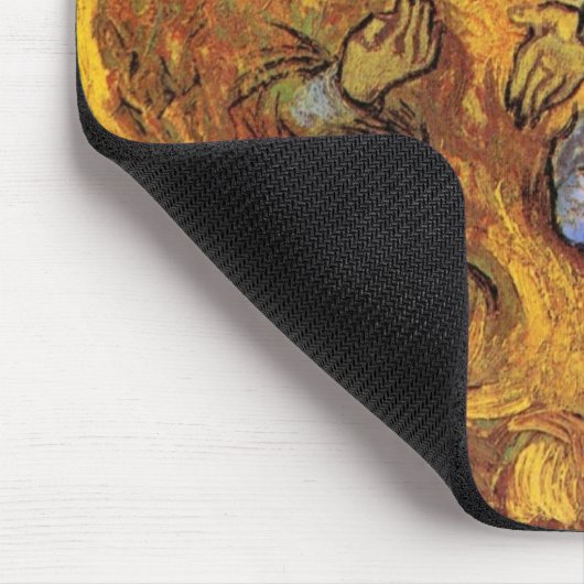 Sheaf Binder (nach Millet) von Vincent van Gogh Mousepad (Ecke)