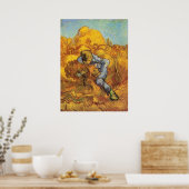 Sheaf Binder (nach Millet) von Vincent van Gogh Poster (Küche)
