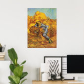 Sheaf Binder (nach Millet) von Vincent van Gogh Poster (Heimbüro)