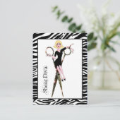 Shear Diva Postkarten (Stehend Vorderseite)