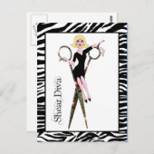 Shear Diva Postkarten (Vorne/Hinten)