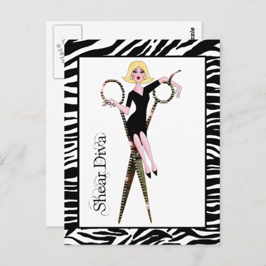 Shear Diva Postkarten (Vorne/Hinten)