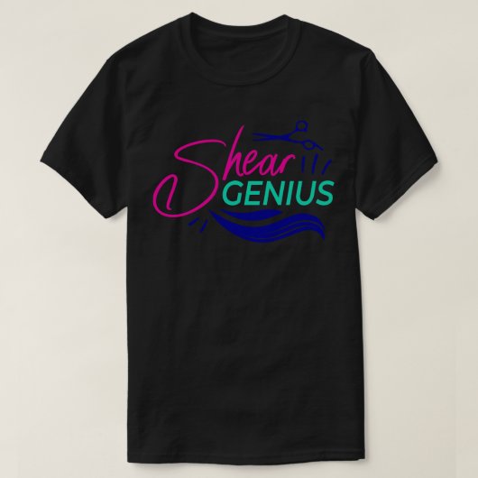 Shear Genius Funny Hair Stylist Funny Friseur T-Shirt (Design vorne)