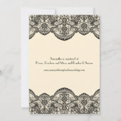 Shear Lace Brautparty Einladung (Rückseite)