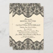 Shear Lace Brautparty Einladung (Vorne/Hinten)