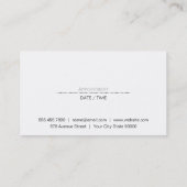 Shear Modern | Stylist aus Holz Terminkarte (Rückseite)