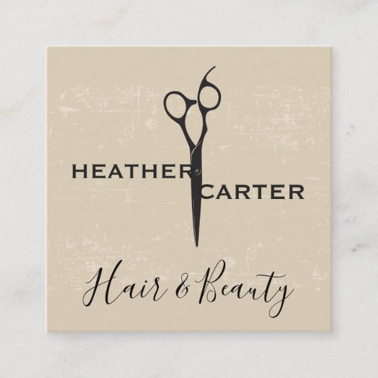 Shear Moderne rustikale Textur Terminkarte (Vorderseite)