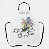 Shear Perfection Hairstylist Personalisiert Schürz Schürze (Vorderseite)