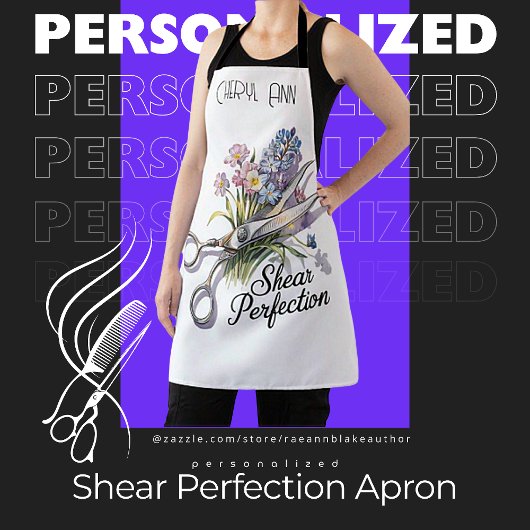 Shear Perfection Hairstylist Personalisiert Schürz Schürze