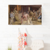 Shear the Rams (Australian Art) (Tom Roberts) Banner (Insitu)