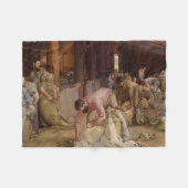 Shear the Rams (Australian Art) (Tom Roberts) Fleecedecke (Vorderseite (Horizontal))