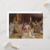 Shear the Rams (Australian Art) (Tom Roberts) Karte (Vorderseite/Rückseite Beispiel)