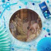 Shear the Rams (Australian Art) (Tom Roberts) Pappteller (Party)