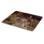 Shear the Rams (Australian Art) (Tom Roberts) Schneidebrett (Ecke)