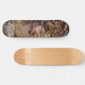 Shear the Rams (Australian Art) (Tom Roberts) Skateboard (Horizontal)