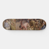 Shear the Rams (Australian Art) (Tom Roberts) Skateboard (Horizontal)