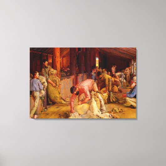 Shear the Rams Tom Roberts 1890 Australian Art Leinwanddruck (Vorderseite)